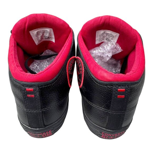 Converse All Star 164883C Chuck Taylor High Top Black Red Men's 10 Women's 12 - Picture 3 of 13